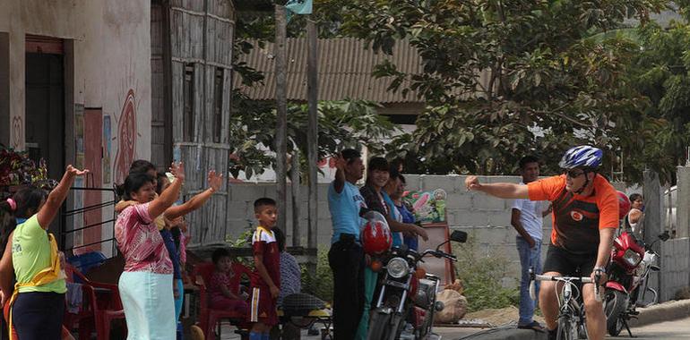 El presidente, en bici y con casco