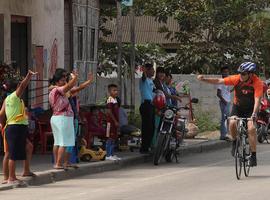 El presidente, en bici y con casco