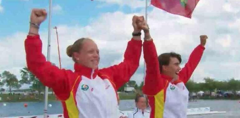 Miriam Vega y Sara Ouzande, se suben al podio del Mundial de piragüismo junior