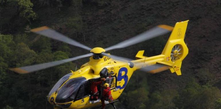 Rescatado un herido en la Canal de Cambureru, Cabrales