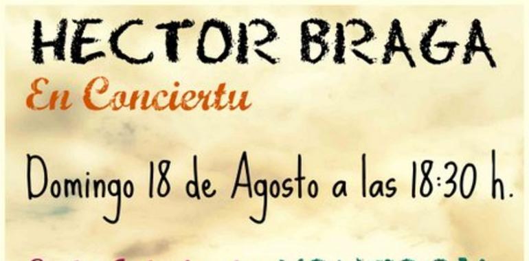 Héctor Braga actúa en Hontoria (Llanes)