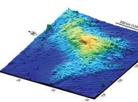 El volcán más grande de la Tierra está baxo el mar