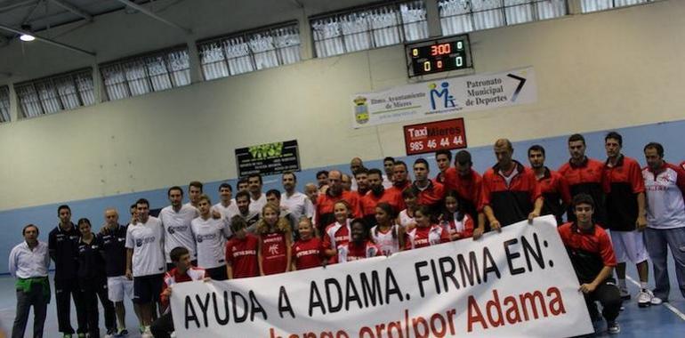 El Oviedo Baloncesto y el Villa de Mieres, solidarios con Adama