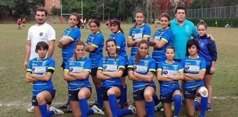 La selección asturiana de rugby a siete femenina no consigue vencer en Barcelona