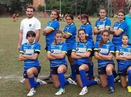 La selección asturiana de rugby a siete femenina no consigue vencer en Barcelona