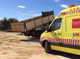 Muere atrapado por el basculante de su camión en Cadalso de los Vidrios