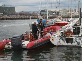 Gijón, puerto de refugio de la Mini Transat 6,50 ante el violento temporal marítimo