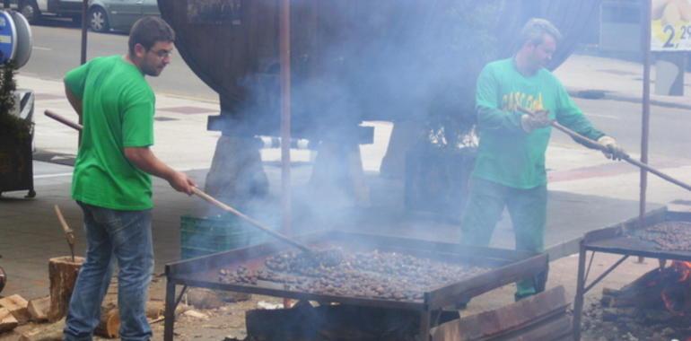 Castañes y sidra pamagostar en Gascona