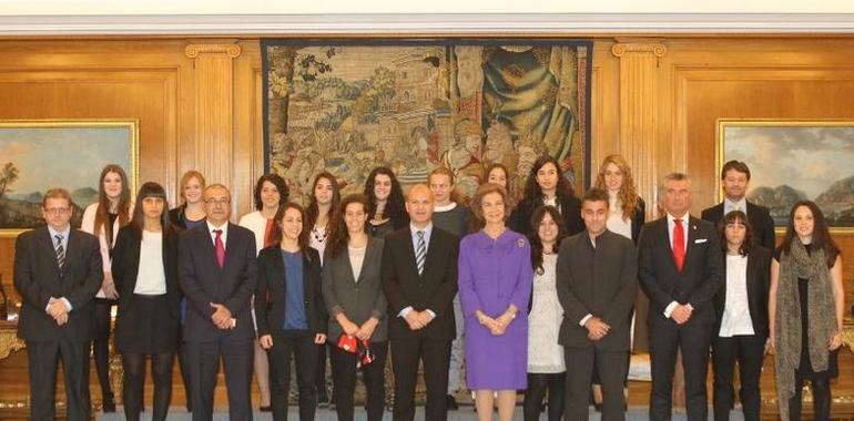 La Reina Sofía recibió al Gijón Solimar