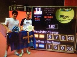 Los asturianos Manuel Fernández y Guillermo Santos, subcampeones del Mundo de Pádel