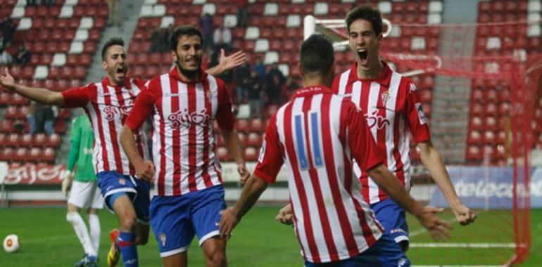 El Sporting B vence al Oviedo en el tiempo extra