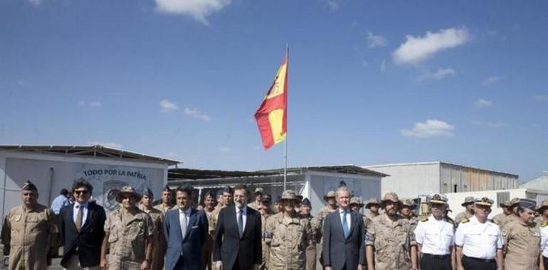 El presidente Rajoy visita el Destacamento Orión en Yibuti