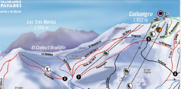 La Conseyería edita la versión nasturianu del folletu de la estación ivernal Valgrande-Payares