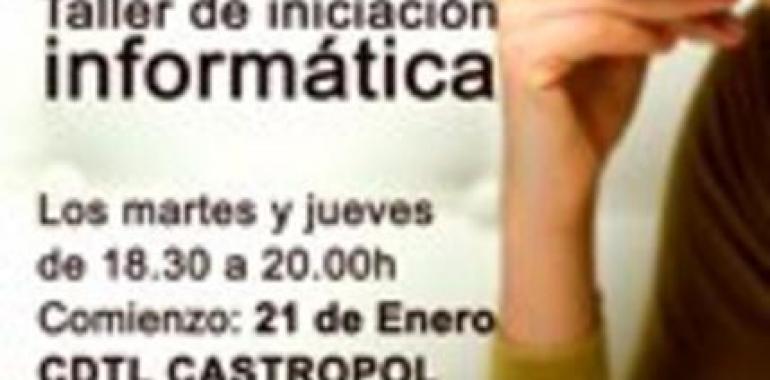 Taller de iniciación informática para mujeres en Castropol