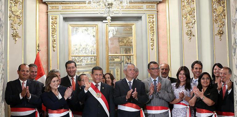 Humala juramenta nuevo gobierno del Perú