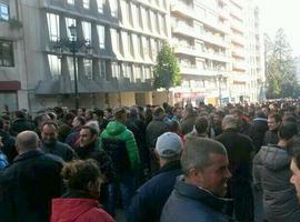 Paro total en la primera jornada de huelga de los trabajadores de HUNOSA