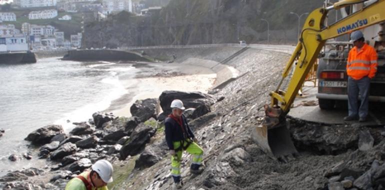 El Ministerio realiza obras de reparación de daños en las playas de Valdés