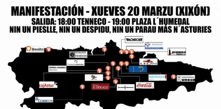 Conceyu Abiertu por Xixón apoya la participación na manifestación del Xueves 20 