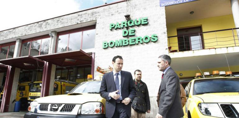 El parque de bomberos de Cangas de Onís, a tope todo el año