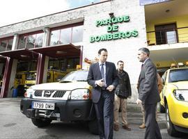 El parque de bomberos de Cangas de Onís, \a tope\ todo el año