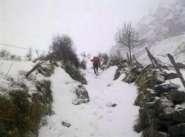 La nieve cierra San Isidro, y Pajares al tráfico pesado. Otros 9 con cadenas.