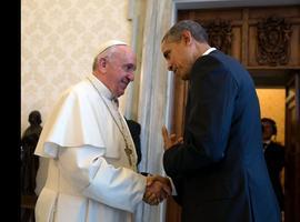 Cordial encuentro entre el presidente Obama y el papa Francisco