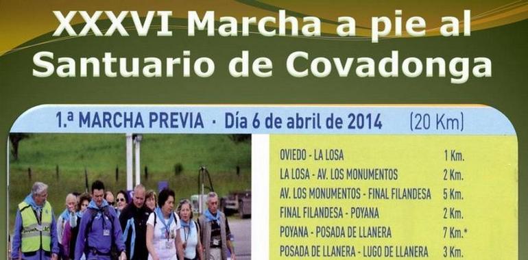 Caminata preparatoria para la Marcha a Covadonga del Centro Asturiano 