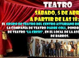 Actuación del grupo de teatro Centro Asturiano de Oviedo en Barros