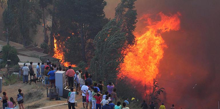 Argentina envía recursos para combatir el incendio forestal de Valparaíso