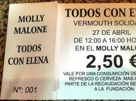 Todos con Elena: vermouth solidario en el Molly Malone de Pola de Siero