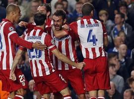 Gol del tevergano Adrián (44) en la victoria del Atlético sobre el Chelsea