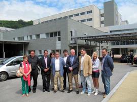 Simulacro en el nuevo hospital de Mieres antes de recibir a los pacientes