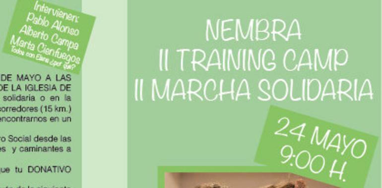 Training camp en Nembra solidario con la pequeña Elena, en lucha contra el Sanfilippo