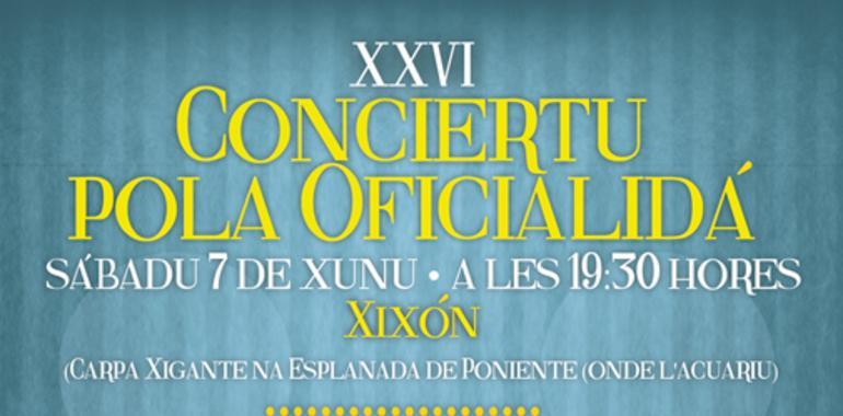 Música y llibros n’asturianu nel XXVI Conciertu pola Oficialidá