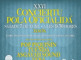 Música y llibros n’asturianu nel XXVI Conciertu pola Oficialidá