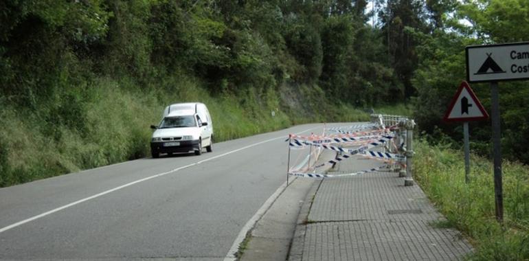 A licitación la reparación de un argayu en la carretera AS-257, en Colunga, por 74.585 €