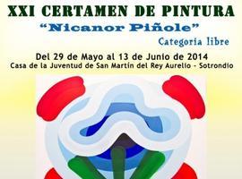 La pintora María José González recibe hoy el premio Nicanor Piñole en Sotrondio