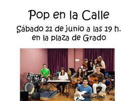 Pop en la Calle: La Escuela de Música de Barañain (Pamplona) actúa en Grado