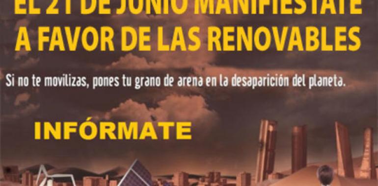 COAG apoya la gran manifestación en favor de las energías renovables