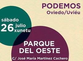 Encuentro abierto de #Podemos sobre el #Oviedo de las privatizaciones y los pelotazos"