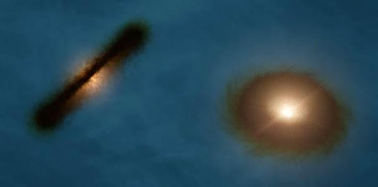 Encuentran una Estrella Doble con Extraños Discos Protoplanetarios