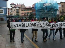 IU Asturias apoya la marcha de los trabajadores del Matadero Central