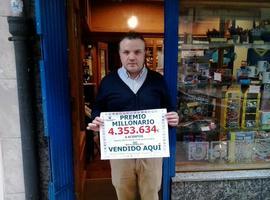 Un único apostante en Oviedo gana cuatro millones y 353.000 eurazos al Bono Loto