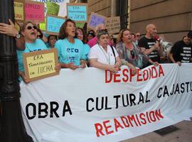 La Ley mordaza actúa en Gijón multando a trabajadores de Cajastur por manifestarse