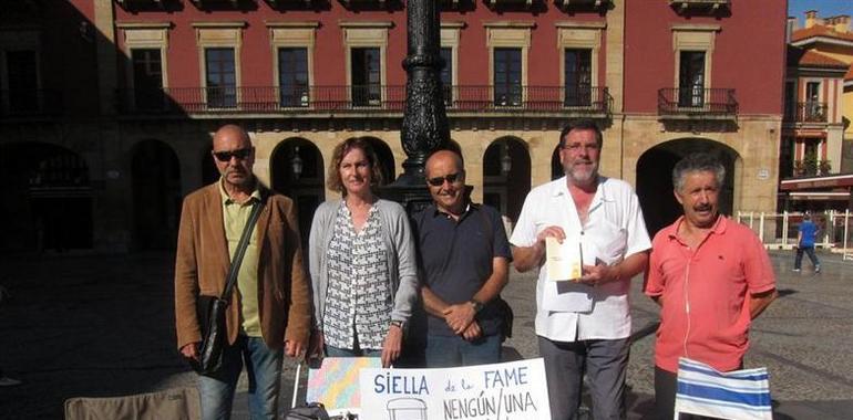 #La silla del hambre inicia en Gijón su exigencia de prestaciones sociales para los #parados