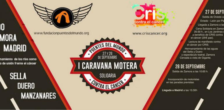 I #Caravana #Motera contra el #Cáncer entre Oviedo, Zamora y Madrid