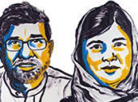 Dos activistas contra la opresión, la niña Malala y el indio Satyarthi, logran el premio Nobel de la Paz