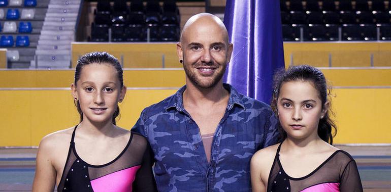 Dos patinadoras del Ovetus en el Nacional Alevín