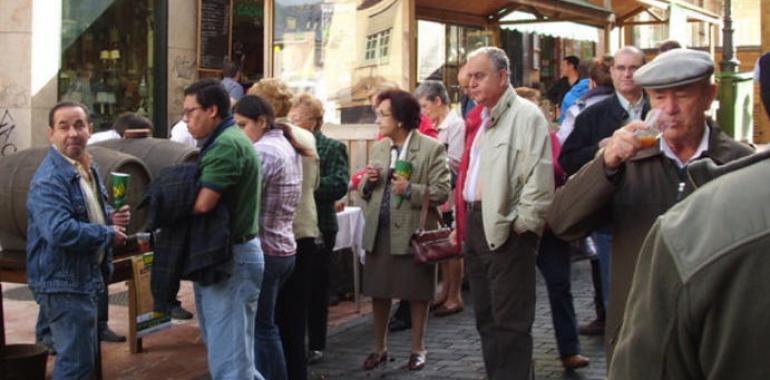 Sidra del duernu y castañes magostades para el domingo en La Gascona