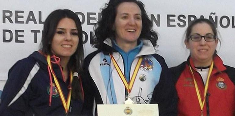 Los asturianos #Jorge #Díaz y #Lucía #Pérez en el podio del Campeonato de España Aire comprimido